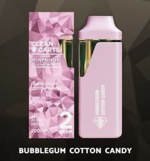 Clean Carts Disposable Bubblegum cotton candy